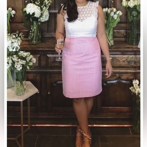 Lily Pulitzer Eyelet Pinstripe Dress - Picture 5 of 5